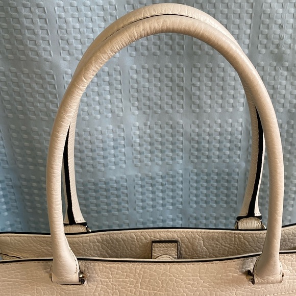 *SOLD*Kate Spade Perri Lane Lazer Cut Bubbles w/ Pebble Leather Tote/Cream/White - Picture 14 of 17